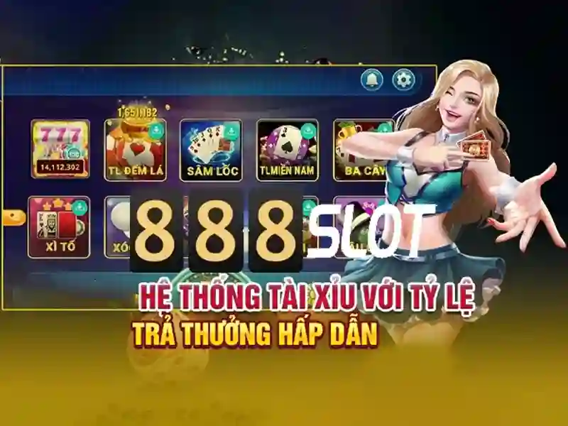 Giao diện sảnh game 888slot hiện đại và bắt mắt tại casino trực tuyến